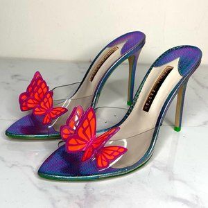 Sophia Webster BUTTERFLY Vanessa PVC High Heel Sandals Orchid Flame 40